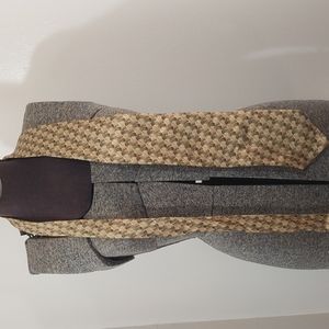 Bocara Yellow Greem Orange Silk Tie